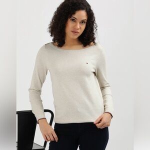 Tommy Hilfiger Beige Knit Top